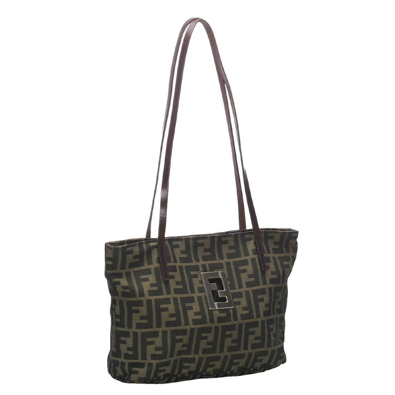 

Fendi Brown/Dark Brown Zucca Canvas Tote Bag