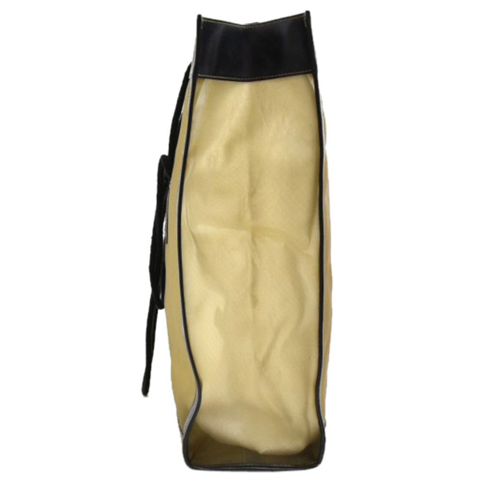 

Fendi Deep Green / Black Mesh And Leather Zucca Tote Bag