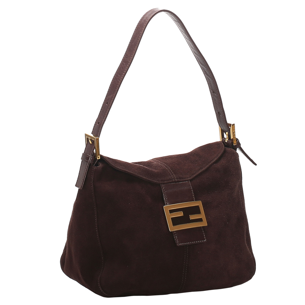 

Fendi Brown/Dark Brown Suede Shoulder Bag