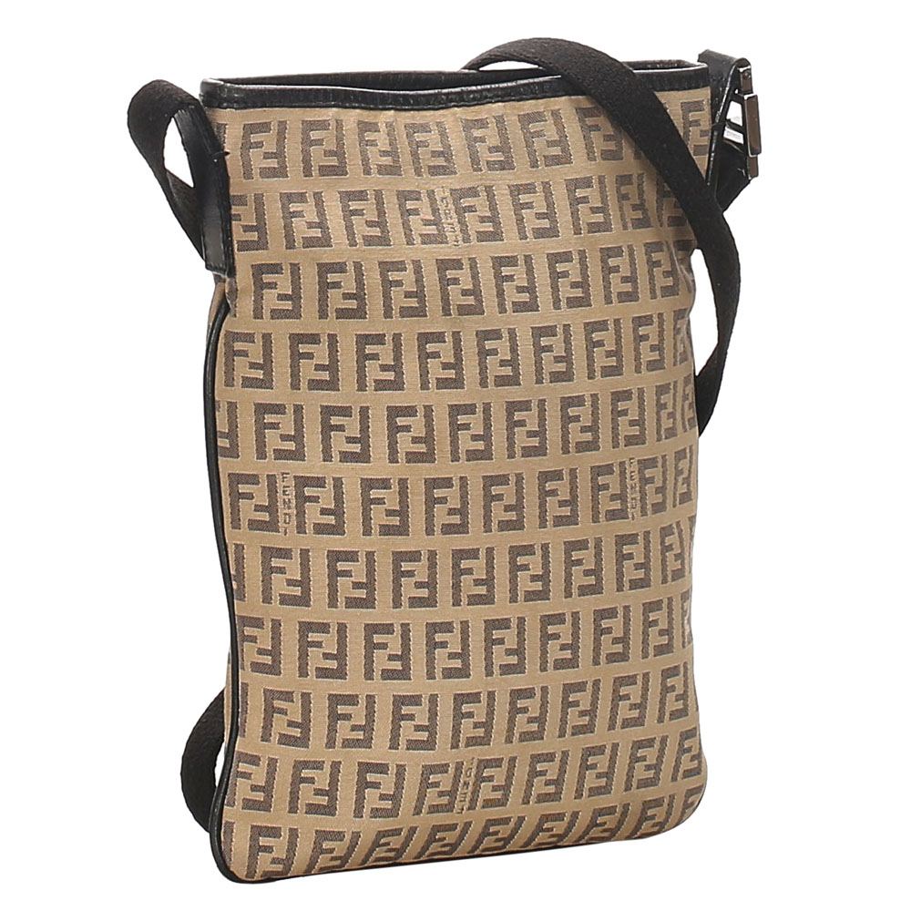

Fendi Brown/Beige Zucchino Canvas Crossbody Bag