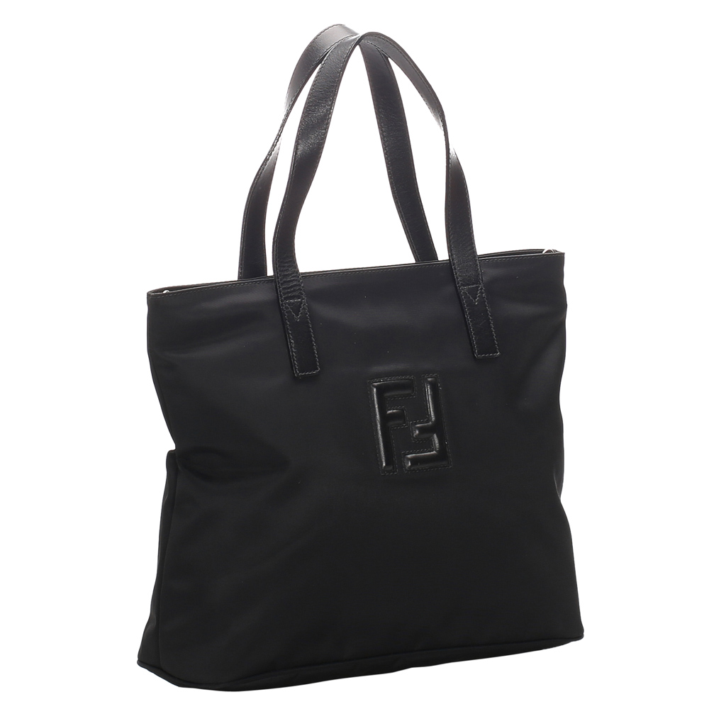 

Fendi Black Nylon Tote Bag