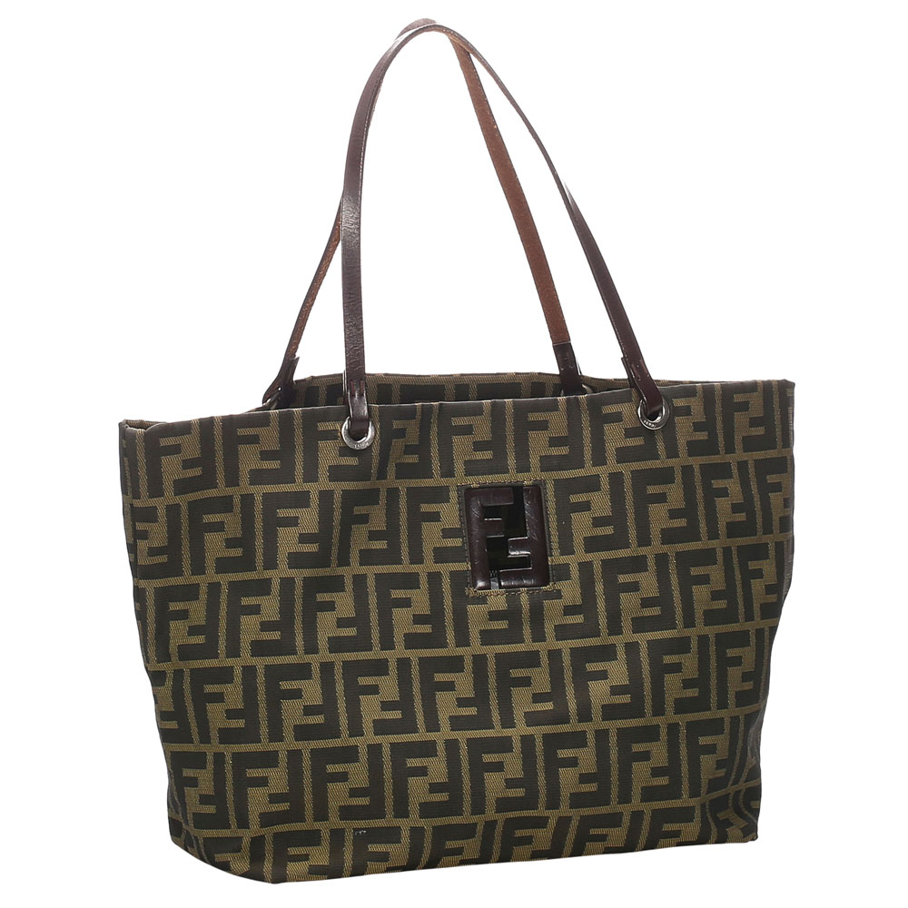 

Fendi Brown/Dark Brown Zucca Canvas Tote Bag
