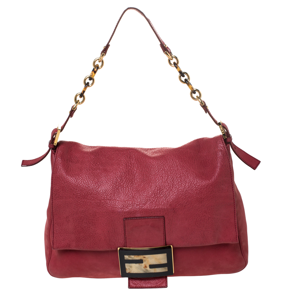 fendi red shoulder bag