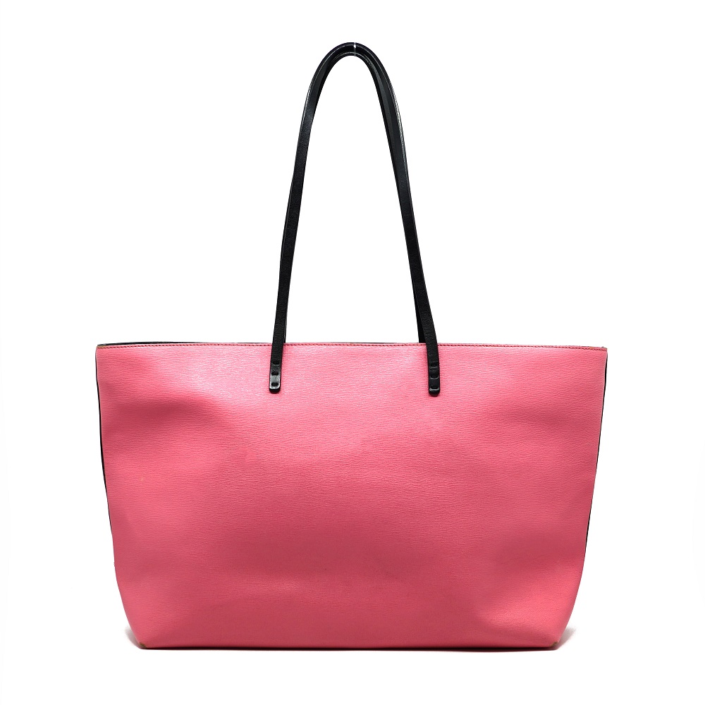 

Fendi Pink Leather Roll Monster Tote