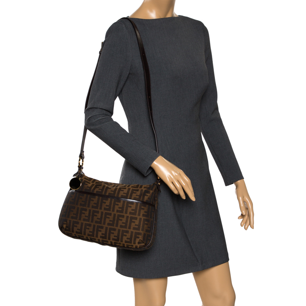 

Fendi Tobacco Zucca Canvas Crossbody Bag, Brown