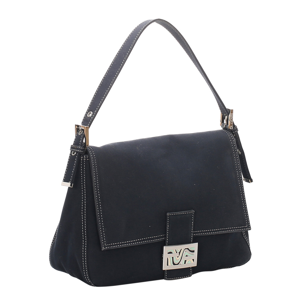 

Fendi Blue Canvas Mamma Forever Bag