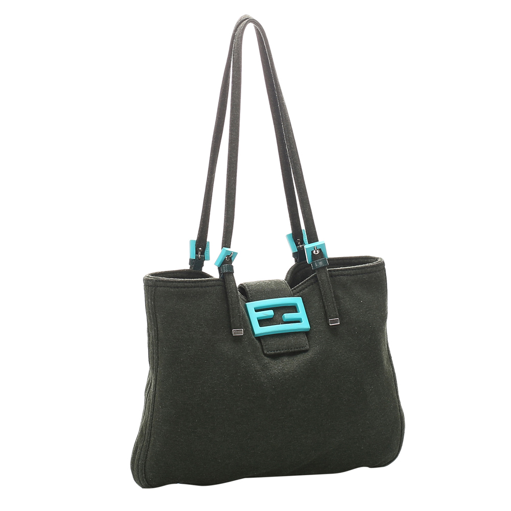 

Fendi Black Canvas Tote Bag