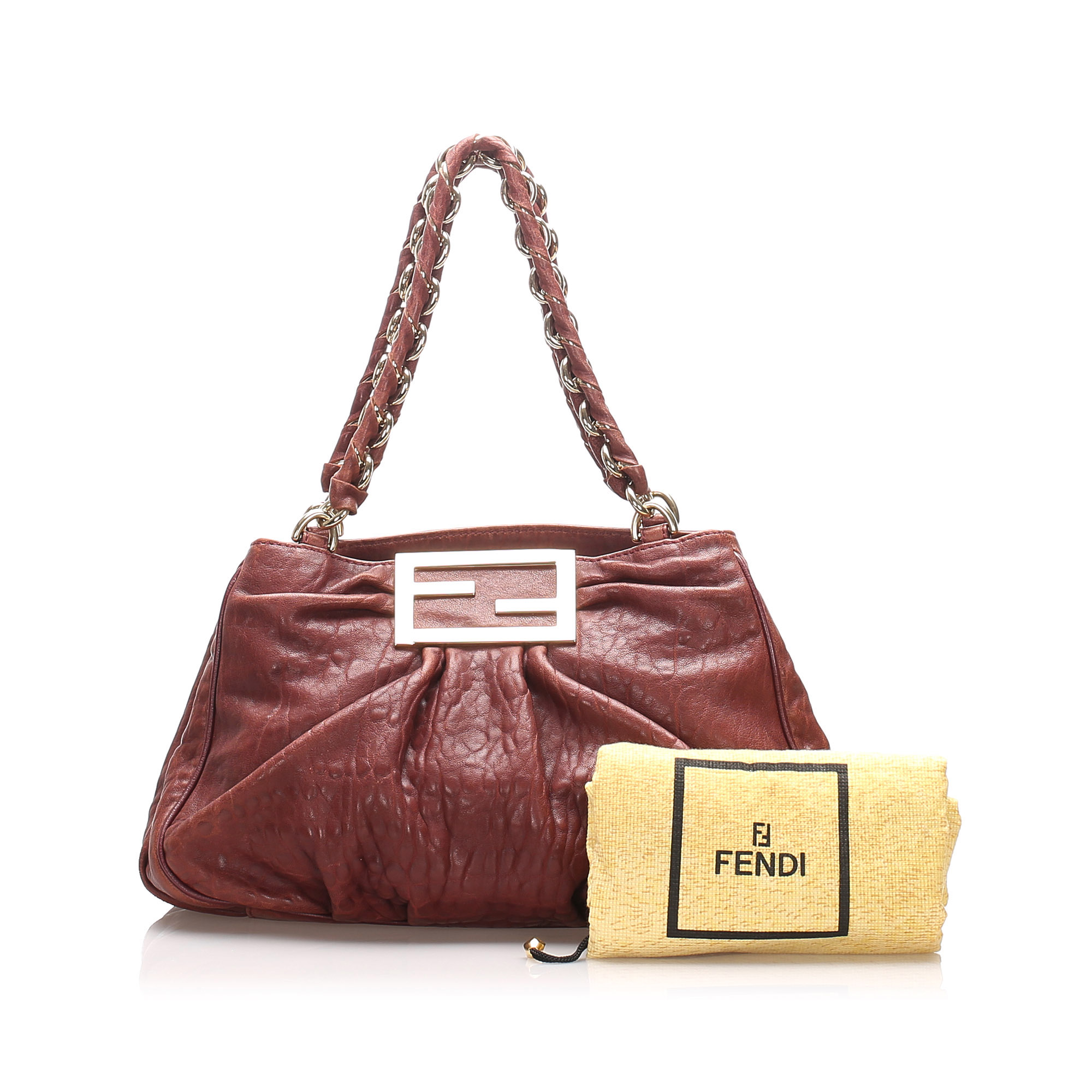 fendi red shoulder bag