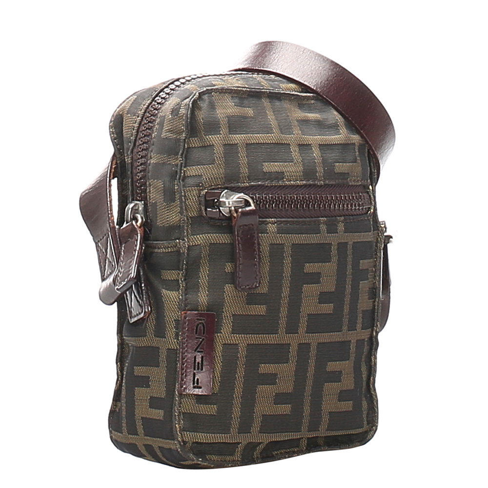

Fendi Brown Zucca Canvas Crossbody Bag