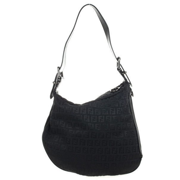مملوكة مسبقًا Fendi Zucchino Oyster Medium Hobo