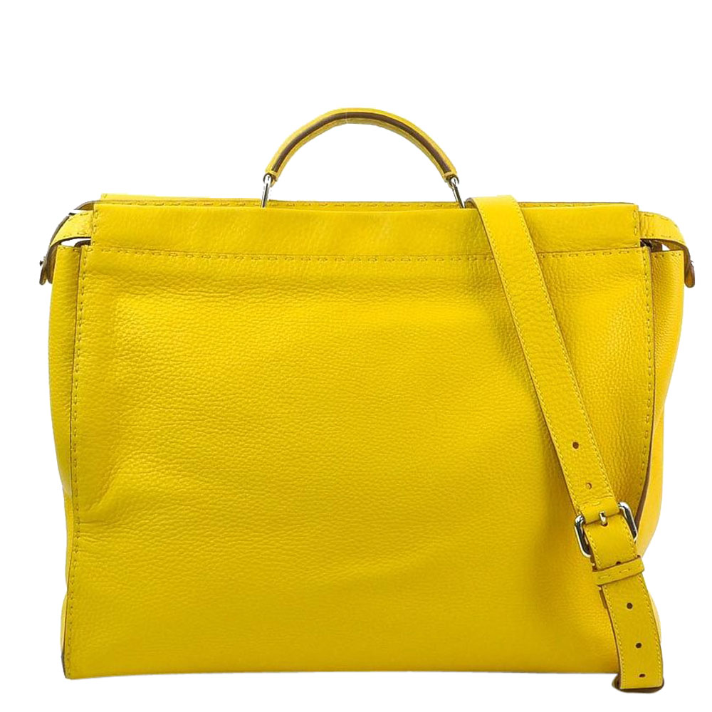 yellow leather handbags