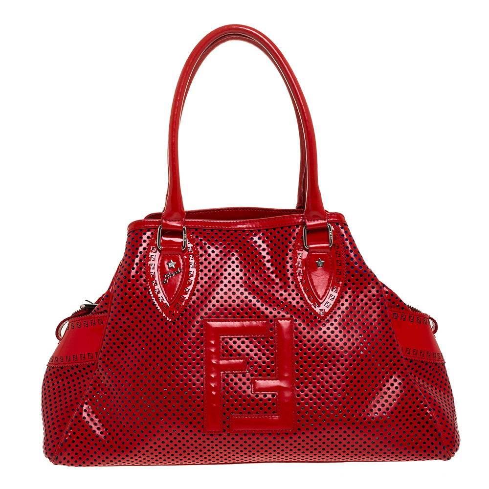fendi perforated tote