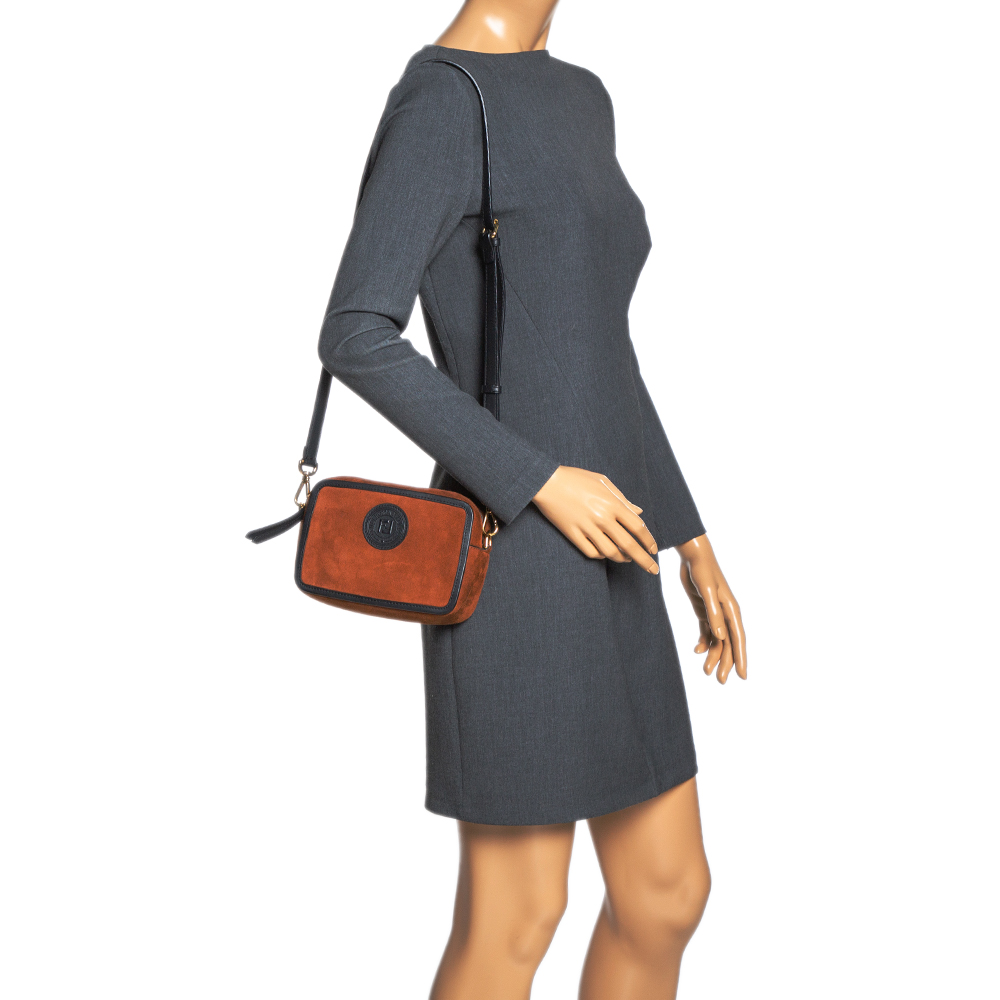 

Fendi Brown Suede Mini Camera Bag