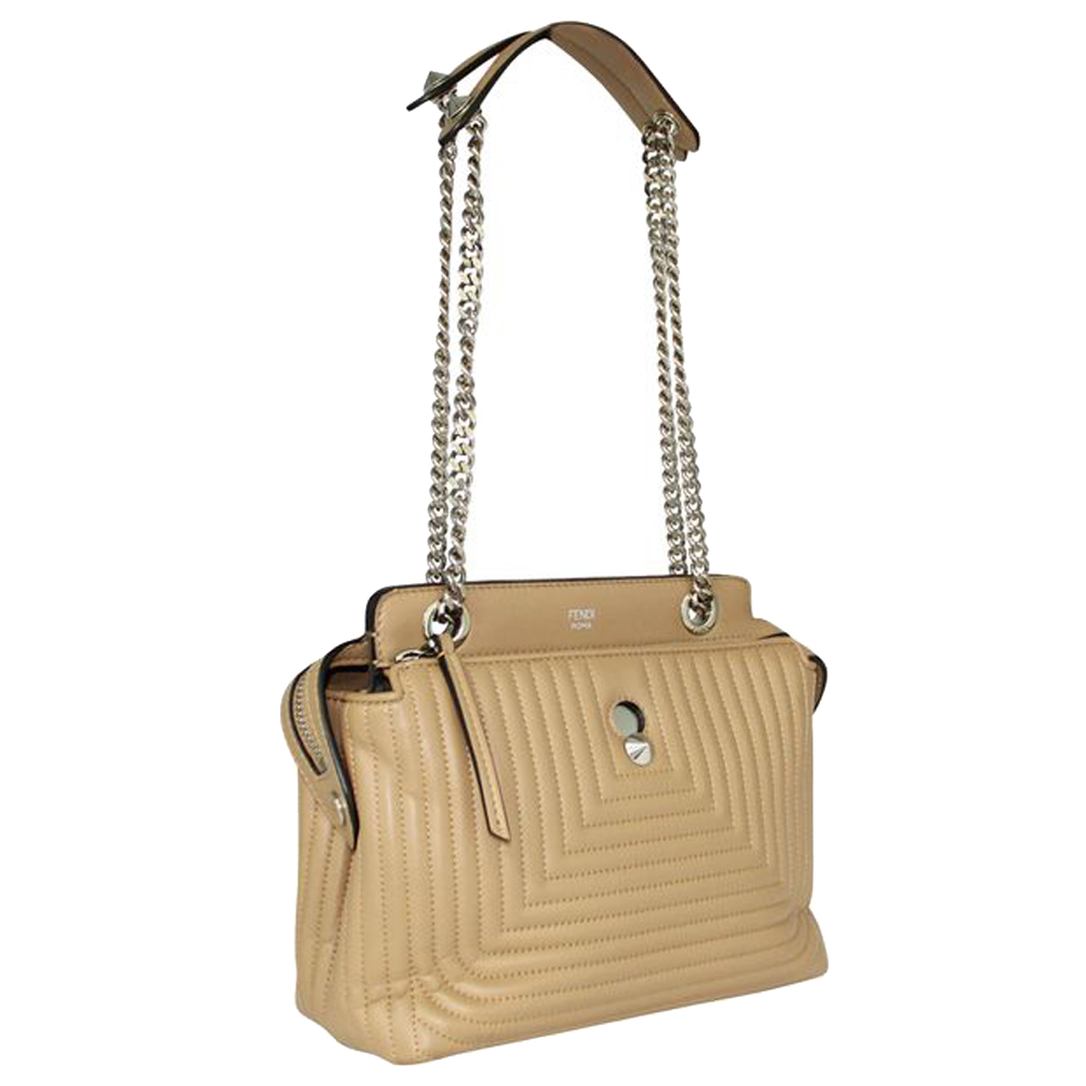 

Fendi Beige Leather Dotcom Shoulder Bags