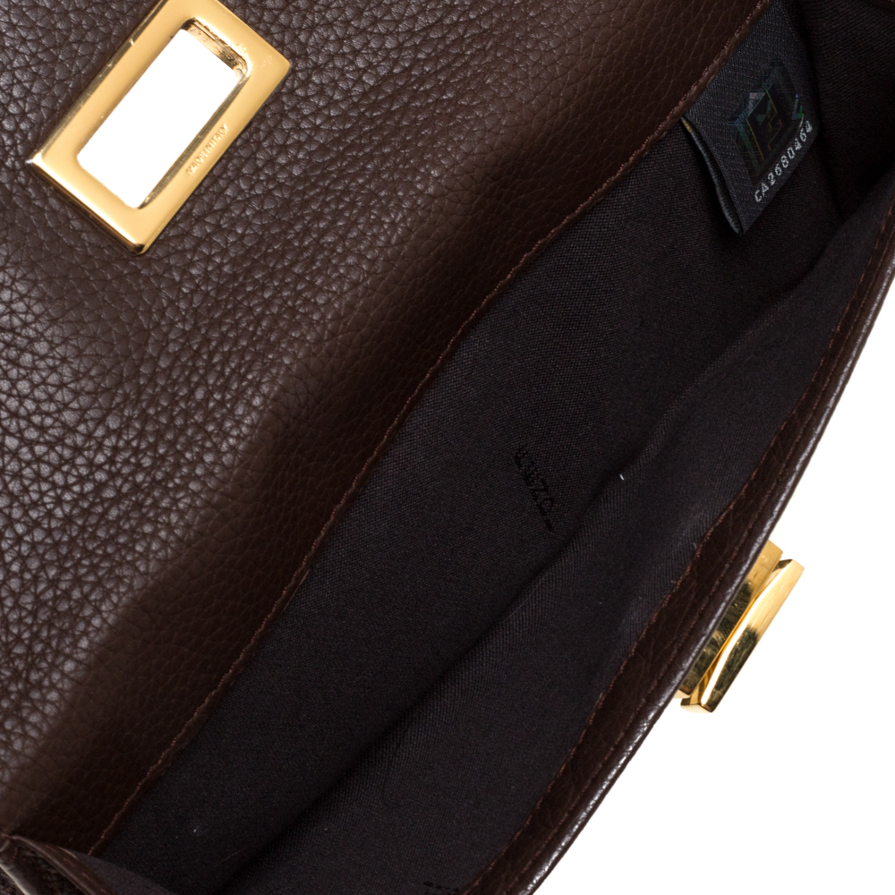

Fendi Brown Zucca Canvas and Leather Continental Wallet