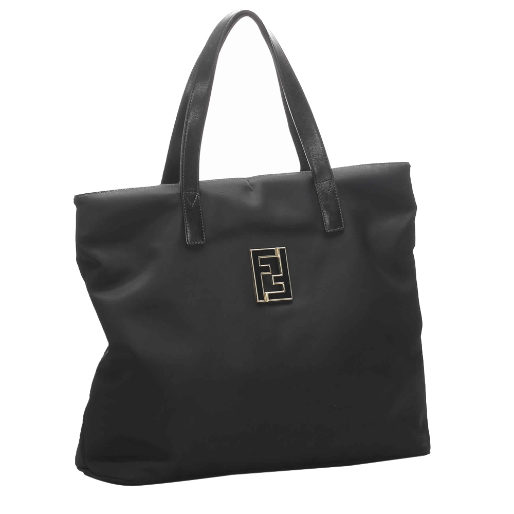 

Fendi Black Nylon Tote Bag