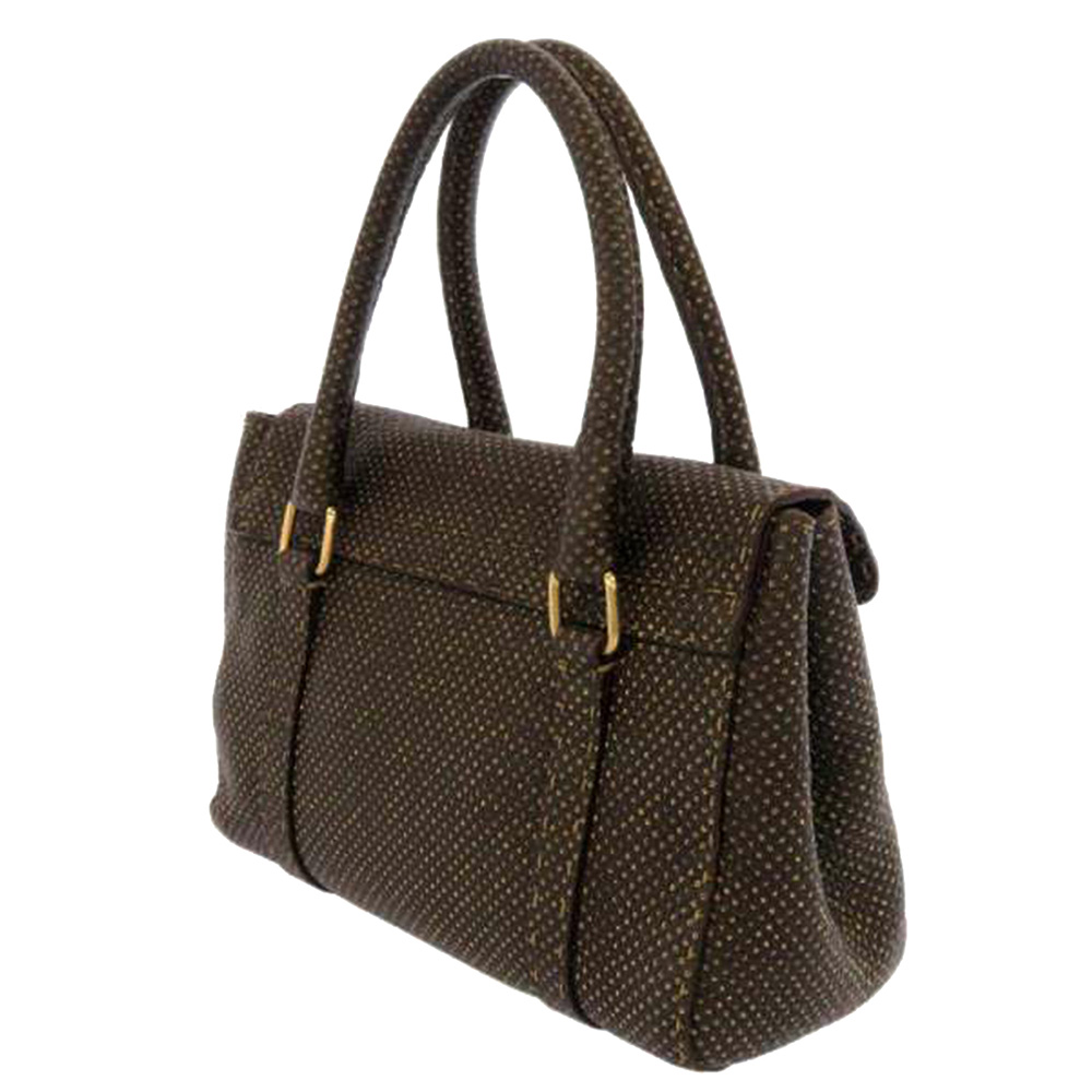 

Fendi Brown/Dark Brown Mini Selleria Linda Bag