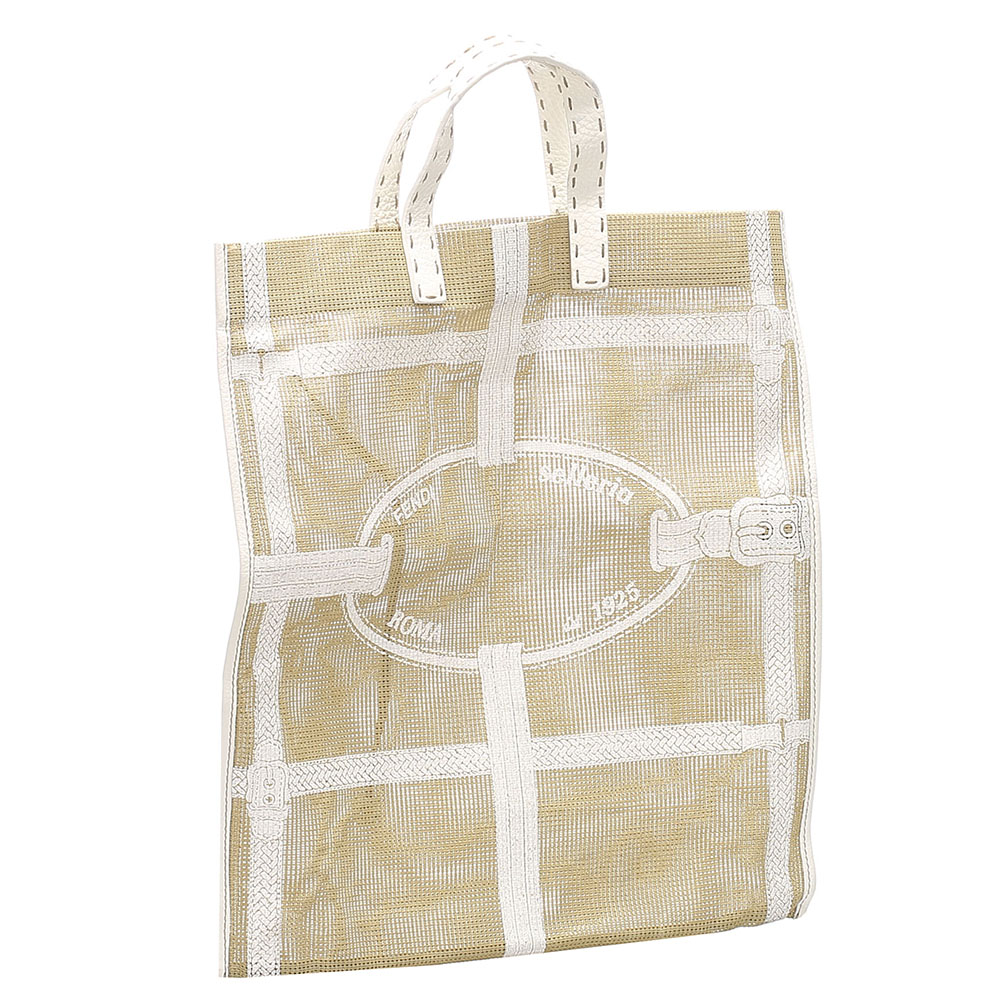 

Fendi Beige/Brown Canvas Tote Bag