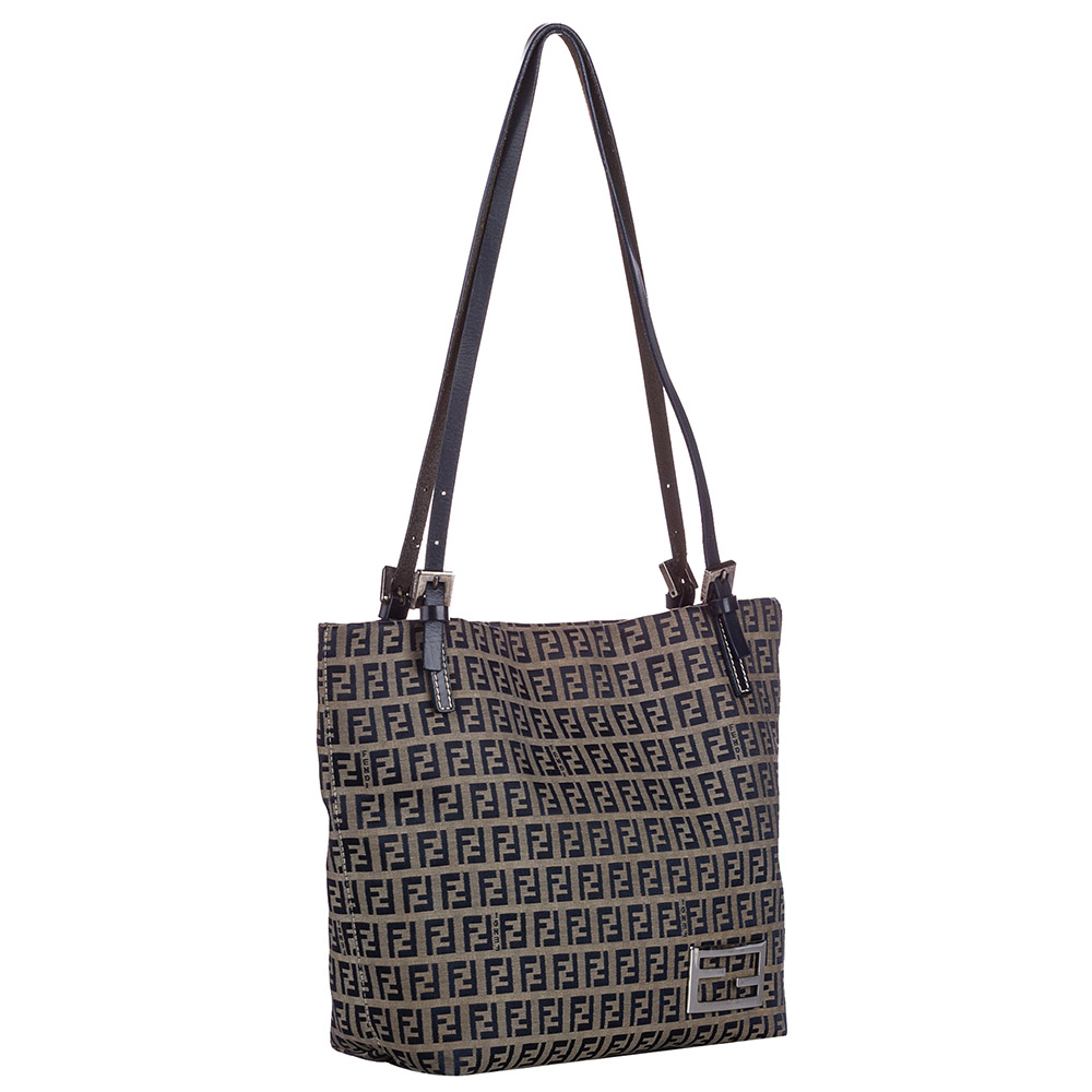 

Fendi Beige/Brown Zucchino Canvas Tote Bag, Multicolor