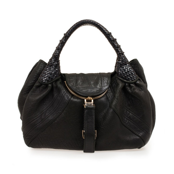 Fendi Black Nappa Leather Spy Bag Fendi 