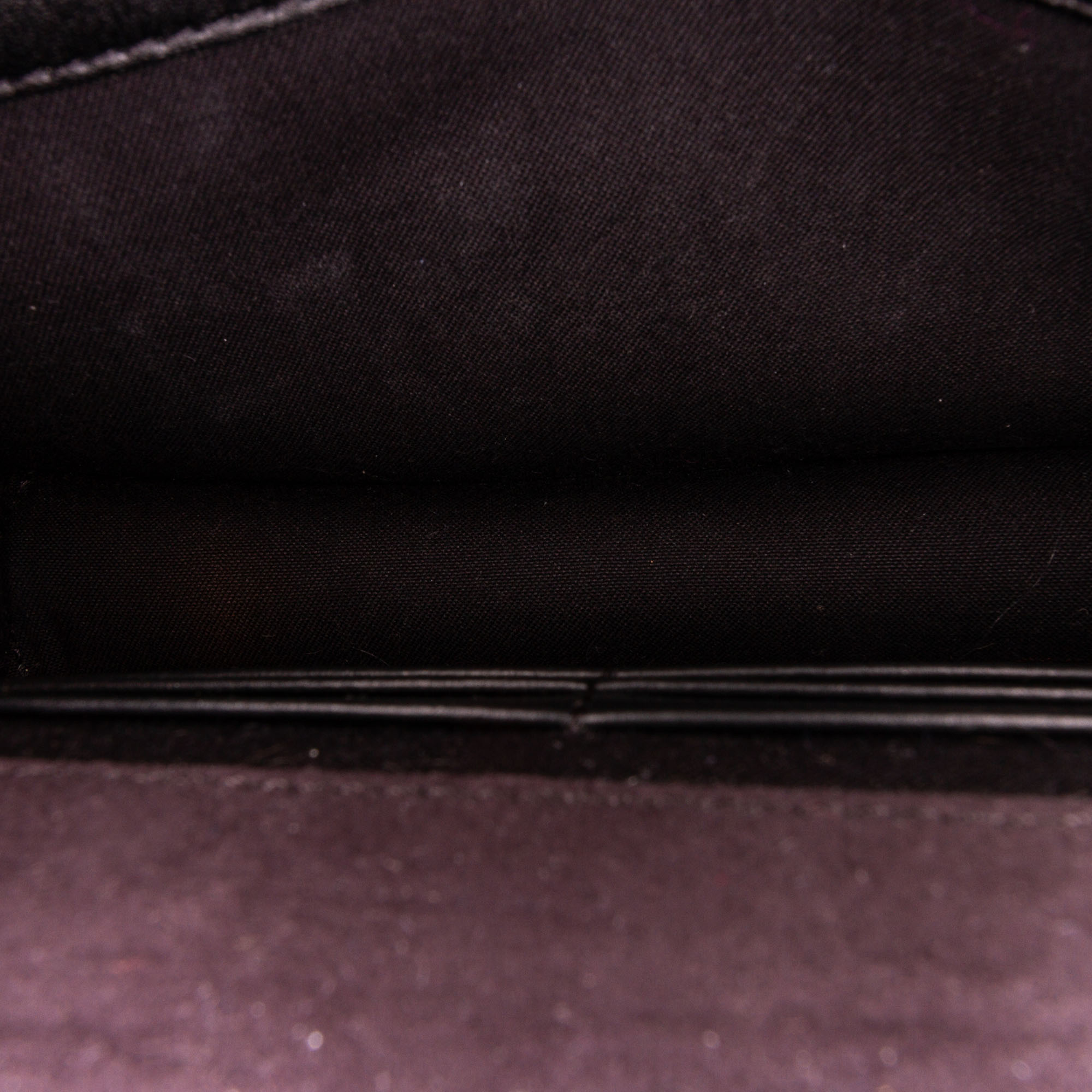 

Fendi Black Leather Studded Wallet on Chain