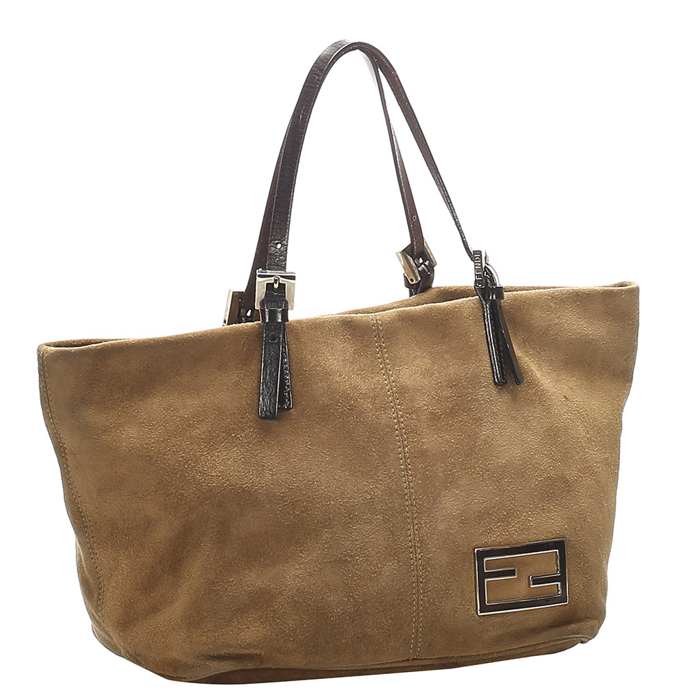 

Fendi Brown Suede Tote Bag