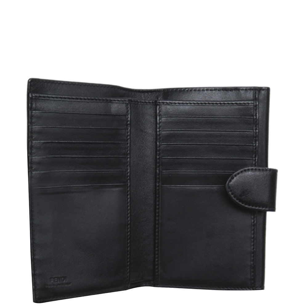 

Fendi Black Leather By The Way Long Wallet