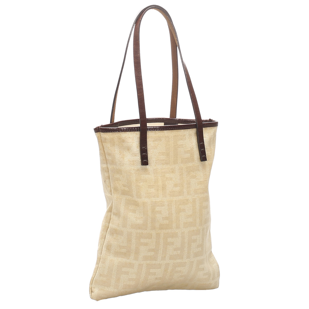 

Fendi Brown/Beige Canvas Tote Bag