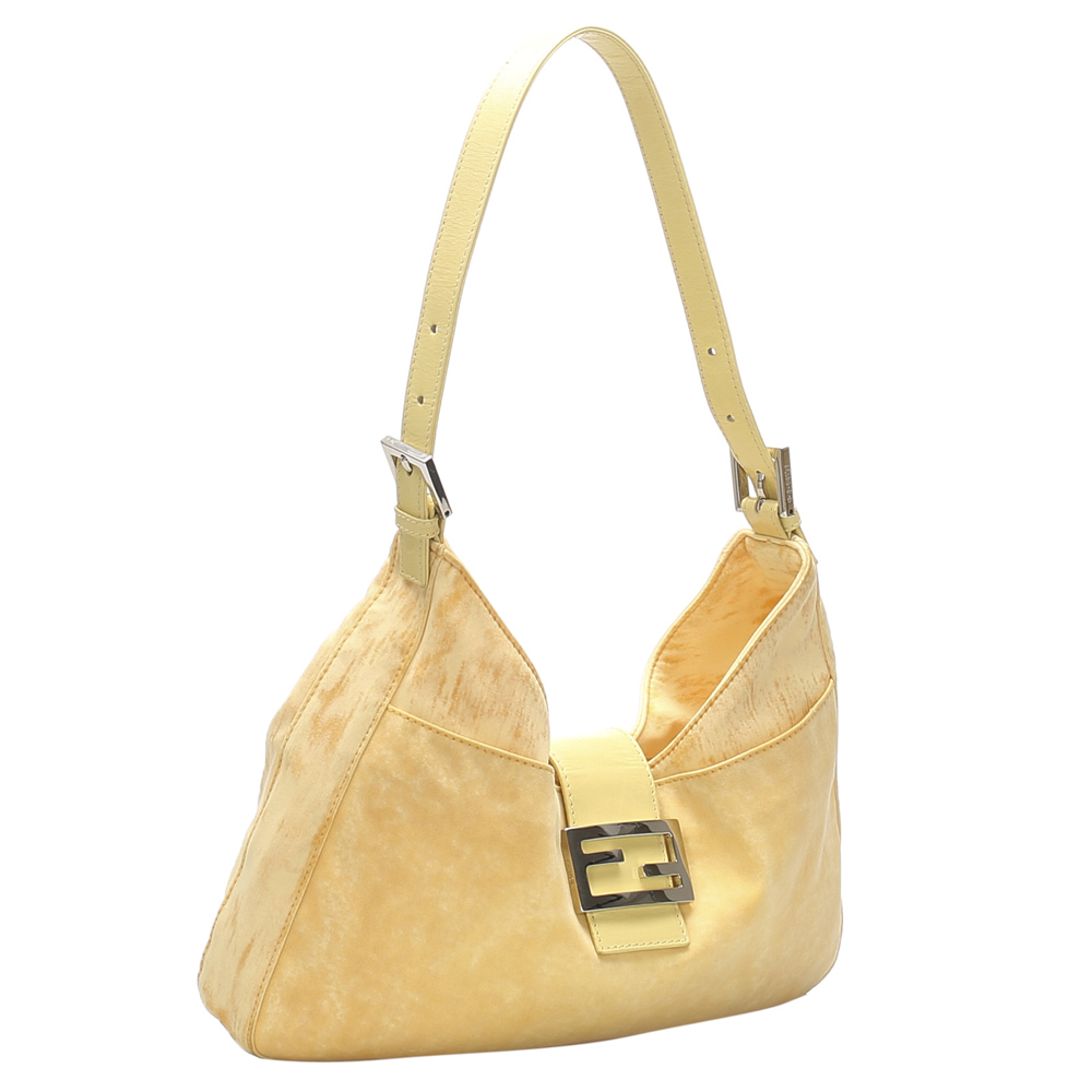 

Fendi Yellow Fabric Hobo Bag