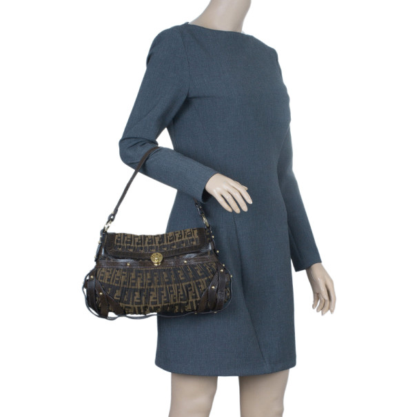 

Fendi Brown Zucca Chef Hobo