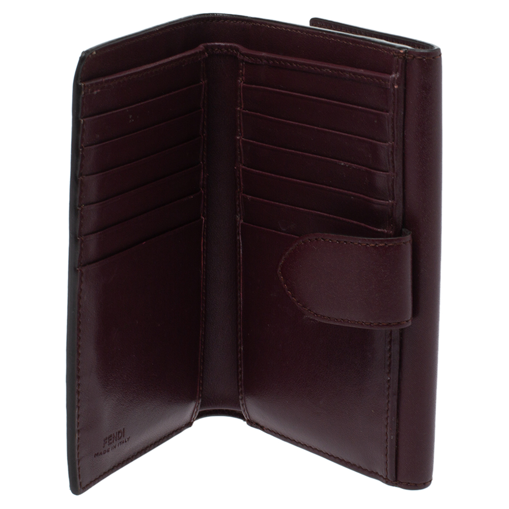 

Fendi Burgundy Leather By The Way Wallet