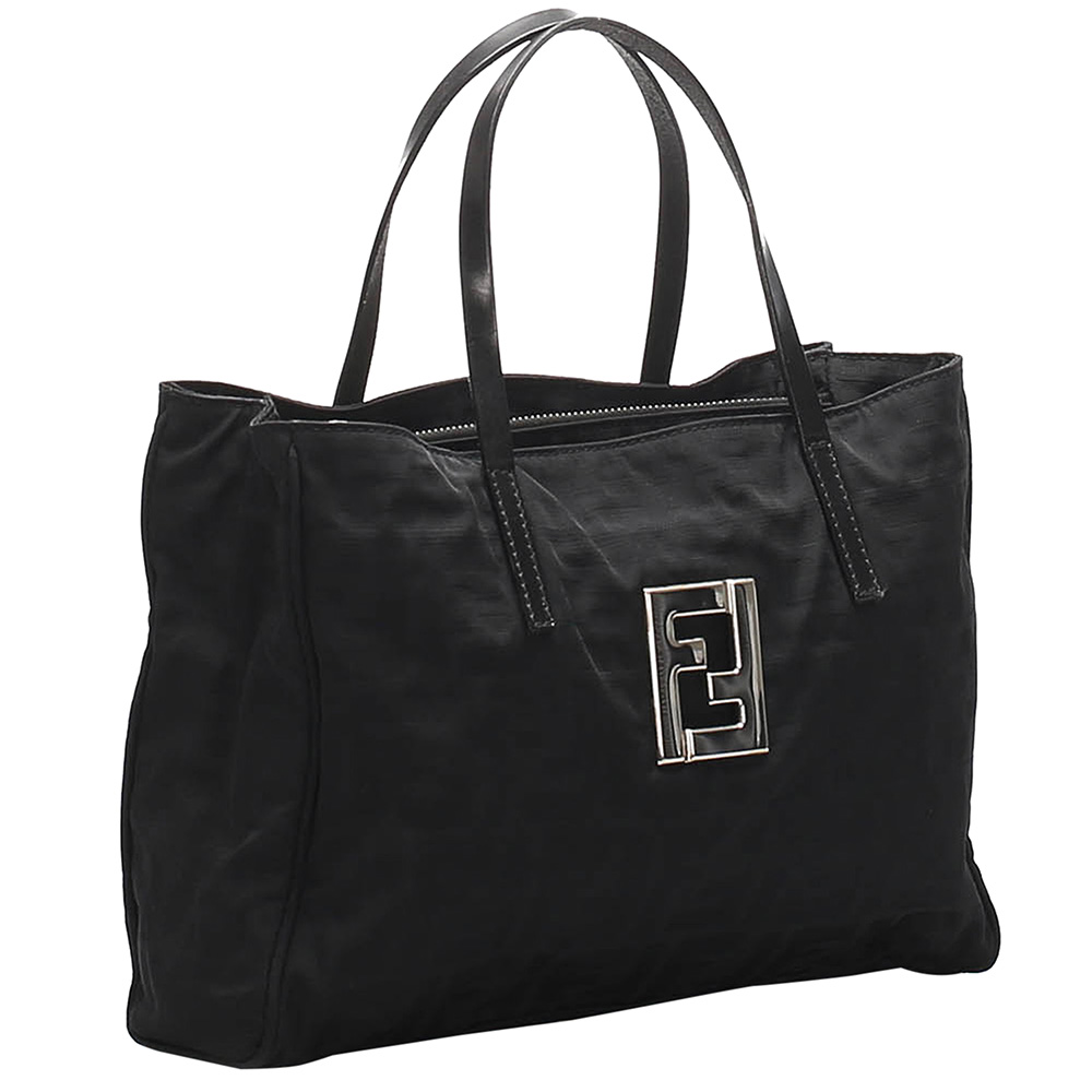 

Fendi Black Zucca Canvas Tote