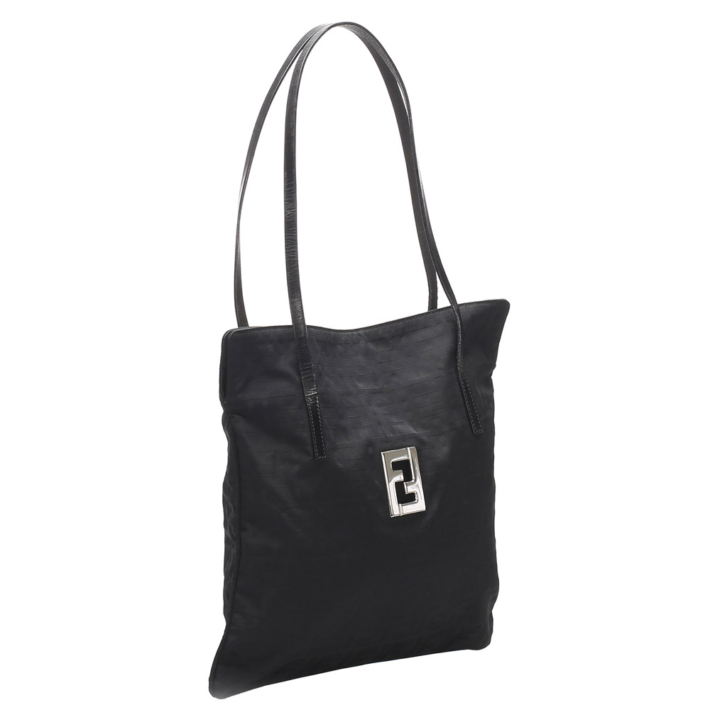 

Fendi Black Nylon Zucca Canvas Bag