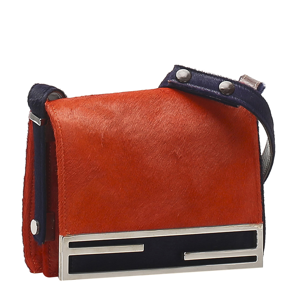 

Fendi Brown Pony Hair Shoulder Bag