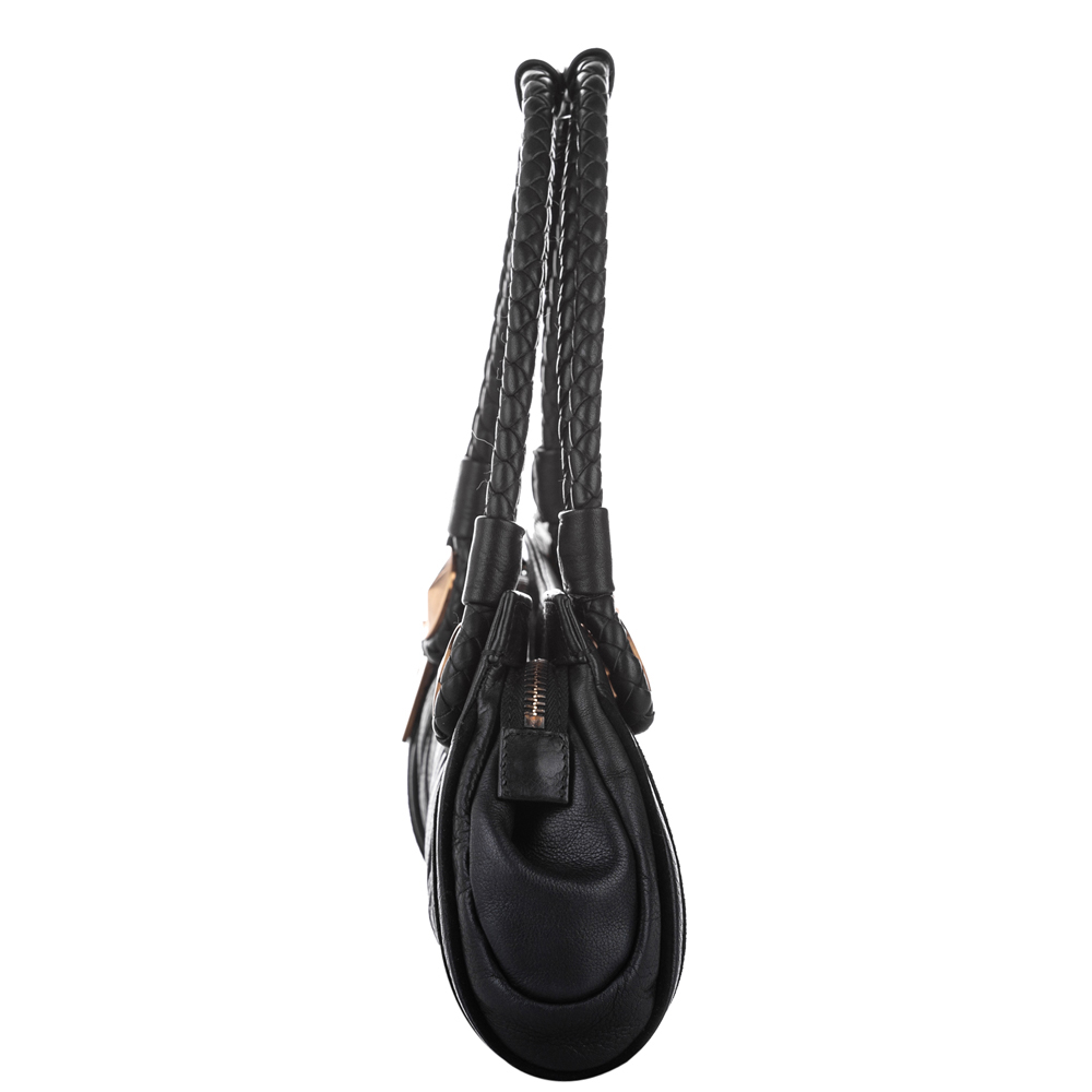 

Fendi Black Leather Satchel Bag