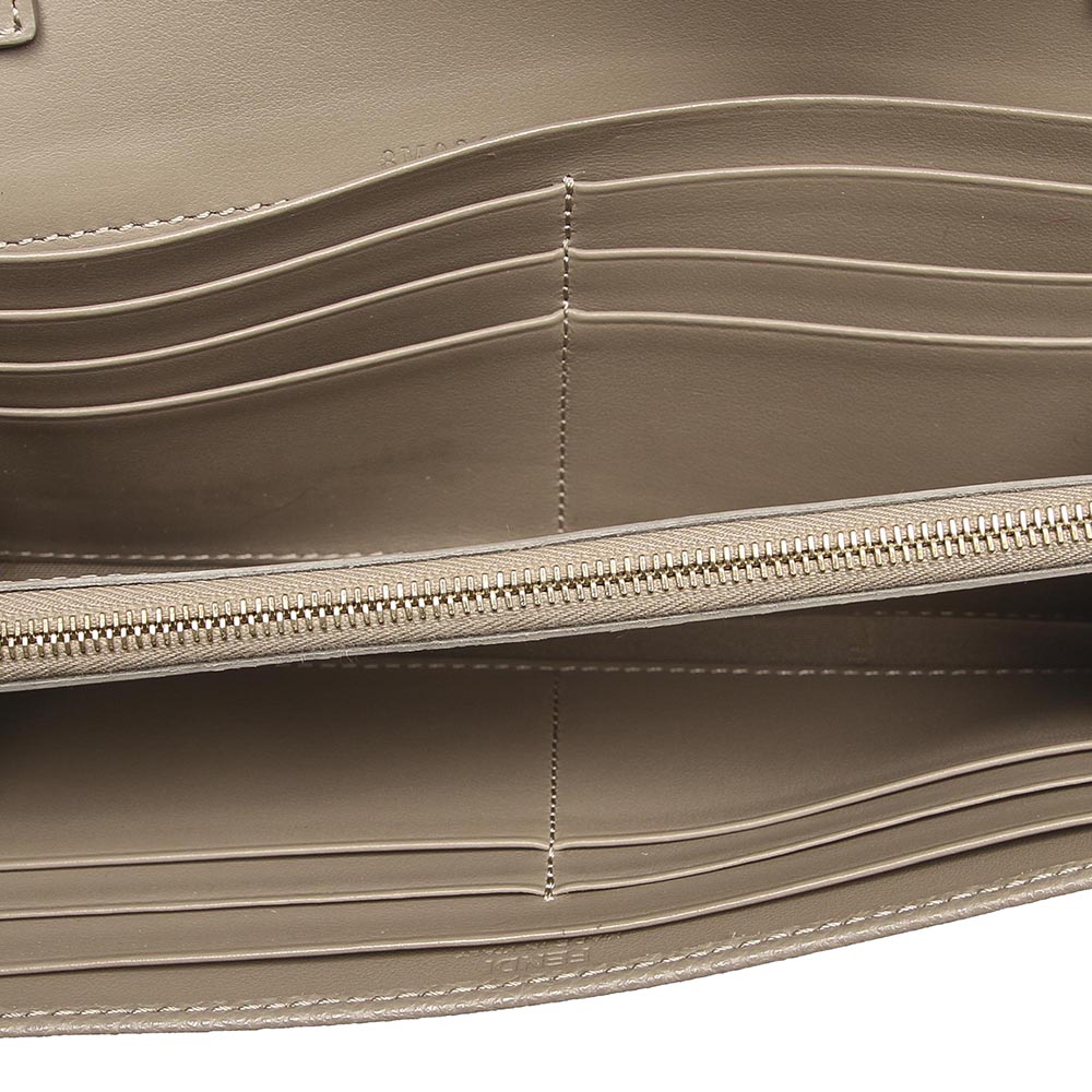 

Fendi Brown Leather F is Fendi Continental Wallet on Chain Bag, Beige