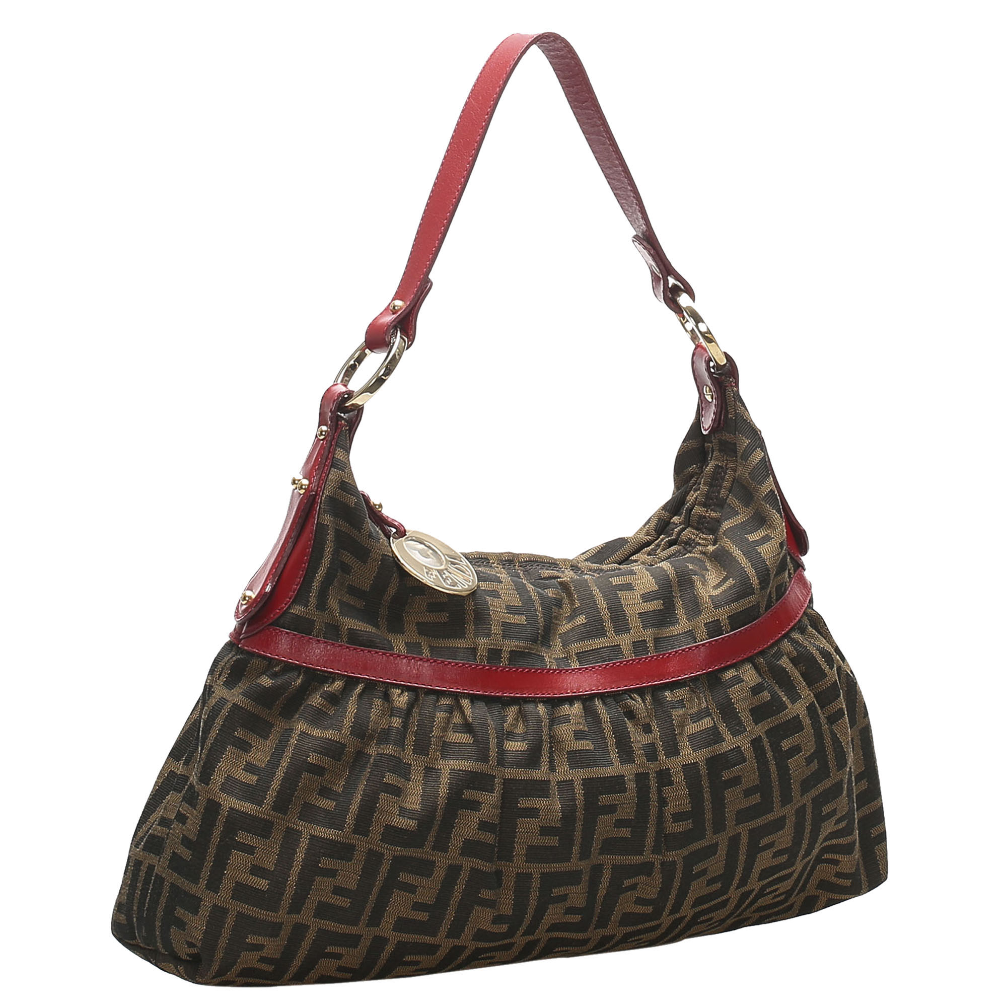 

Fendi Brown Zucca Canvas Chef Hobo Bag