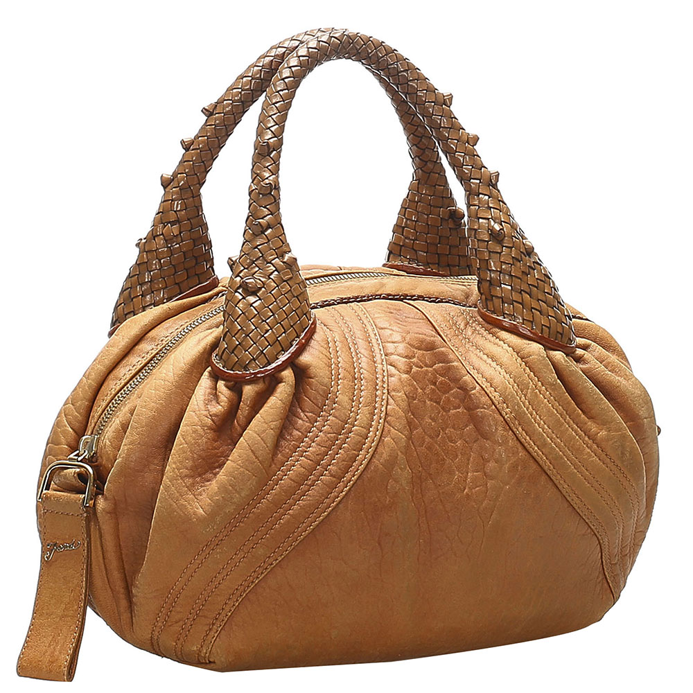 

Fendi Brown Leather Spy Bag
