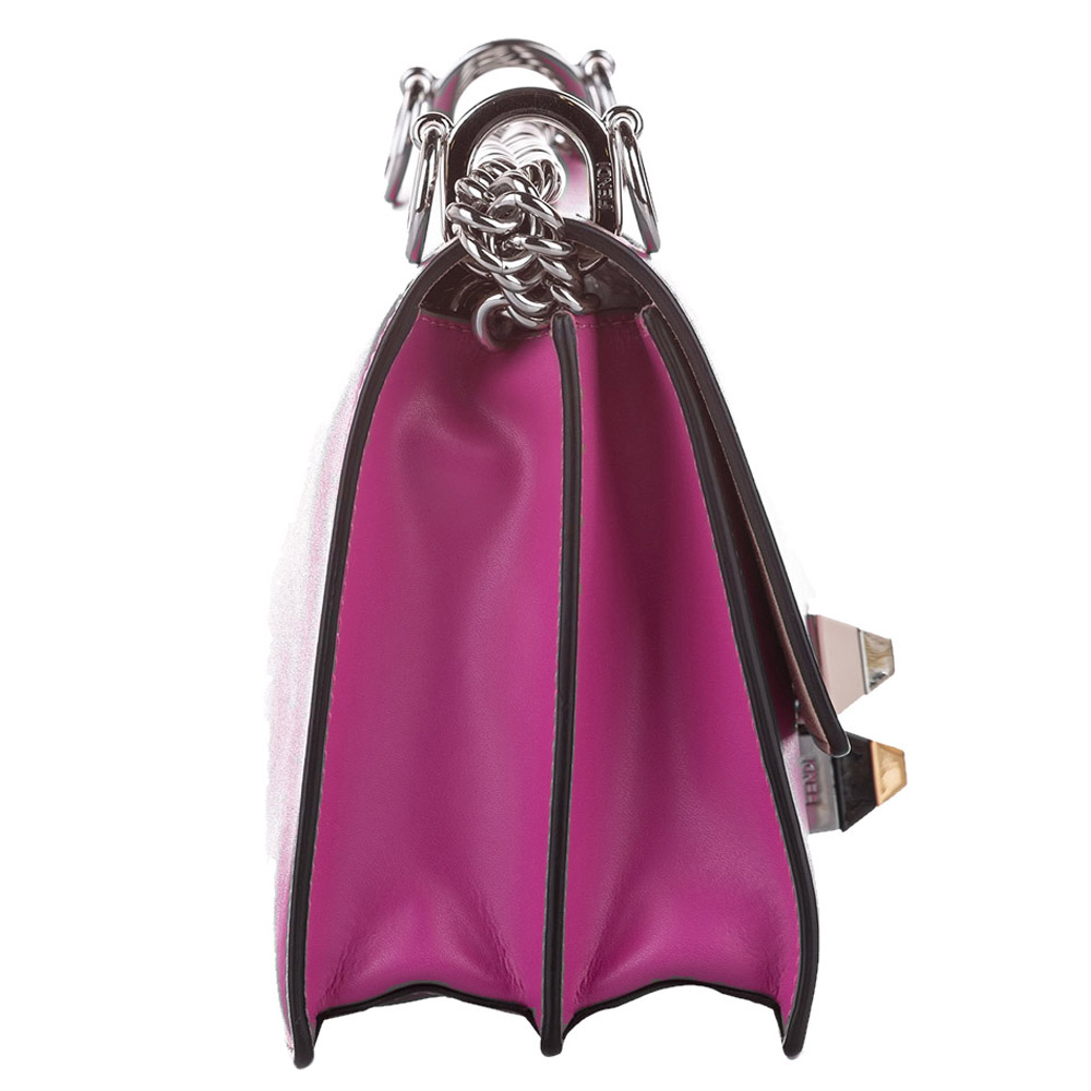 

Fendi Pink Leather Kan I Bag
