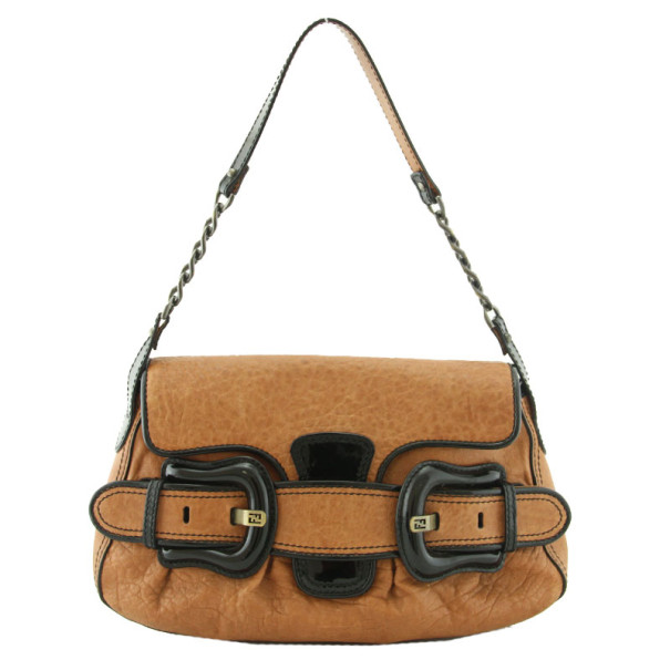 Pre Owned Fendi B Bis Nappa Leather Bag