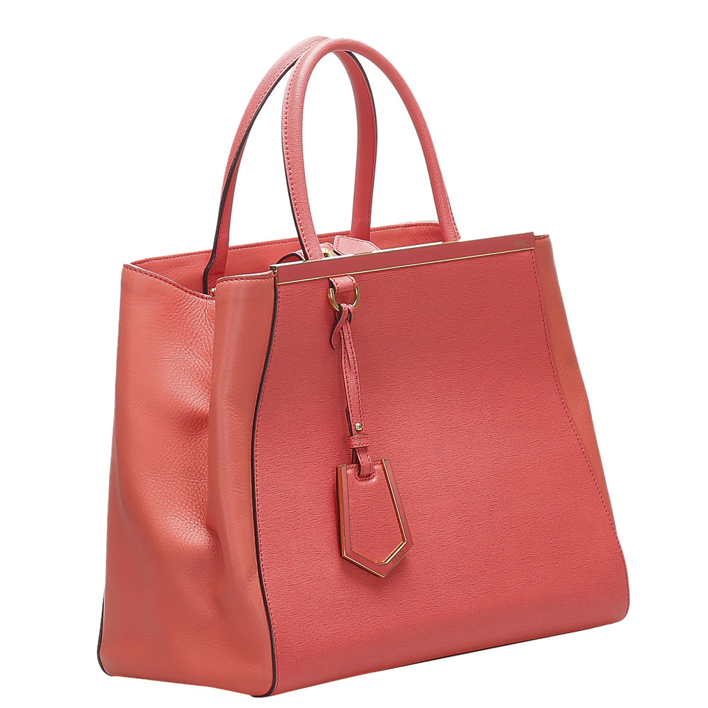 

Fendi Red Leather Petit 2Jours bag