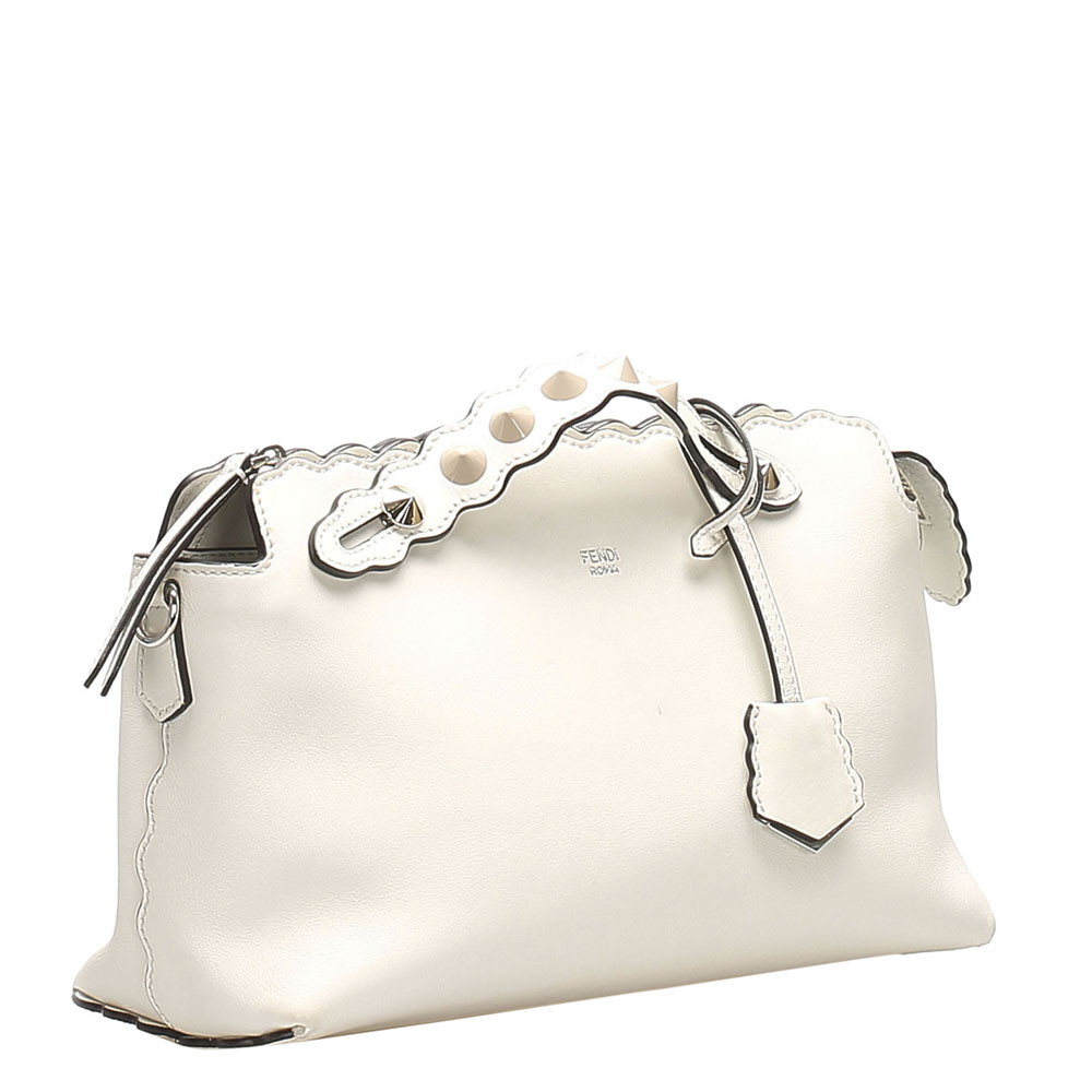 

Fendi White Leather By The Way Bag