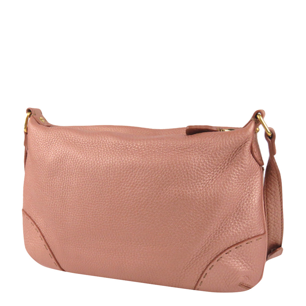 

Fendi Pink Leather Selleria Crossbody Bag