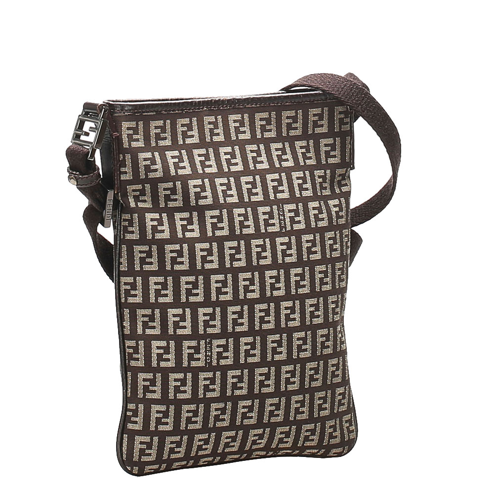 

Fendi Brown/Beige Zucchino Canvas Crossbody Bag