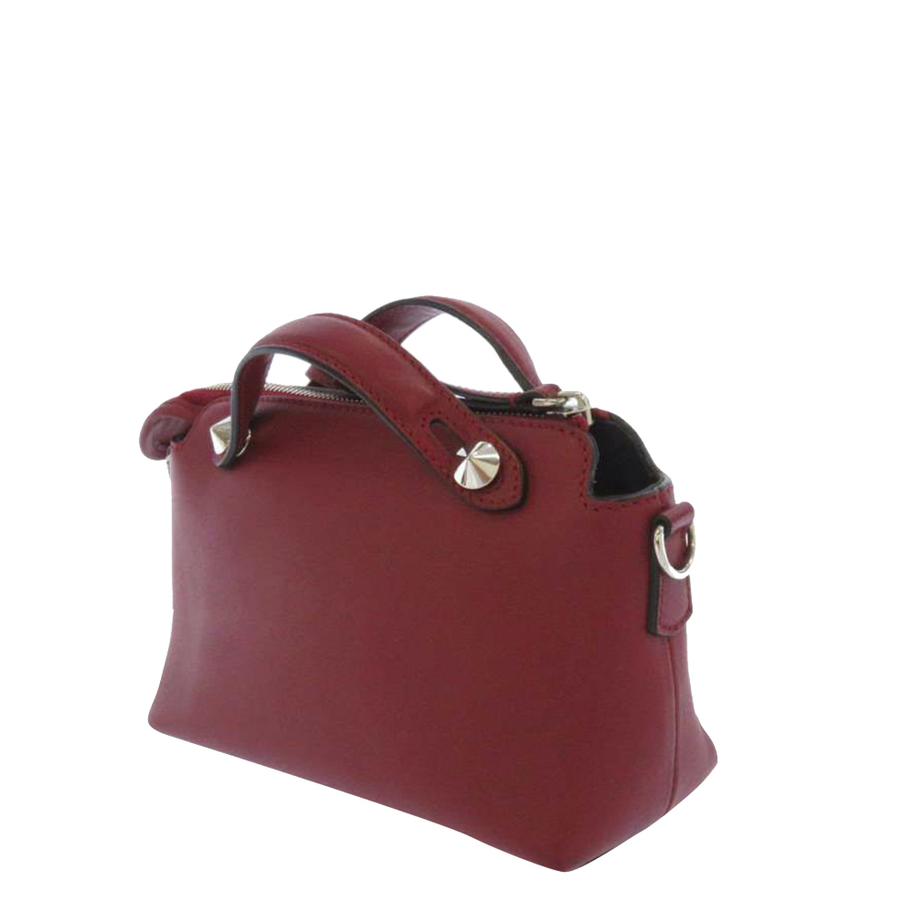 

Fendi Red Leather  By The Way Satchel Bag