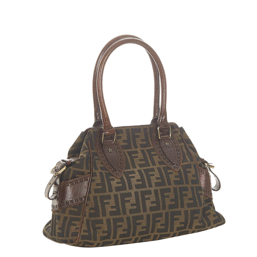 

Fendi Brown Zucca Canvas Etniko Bag