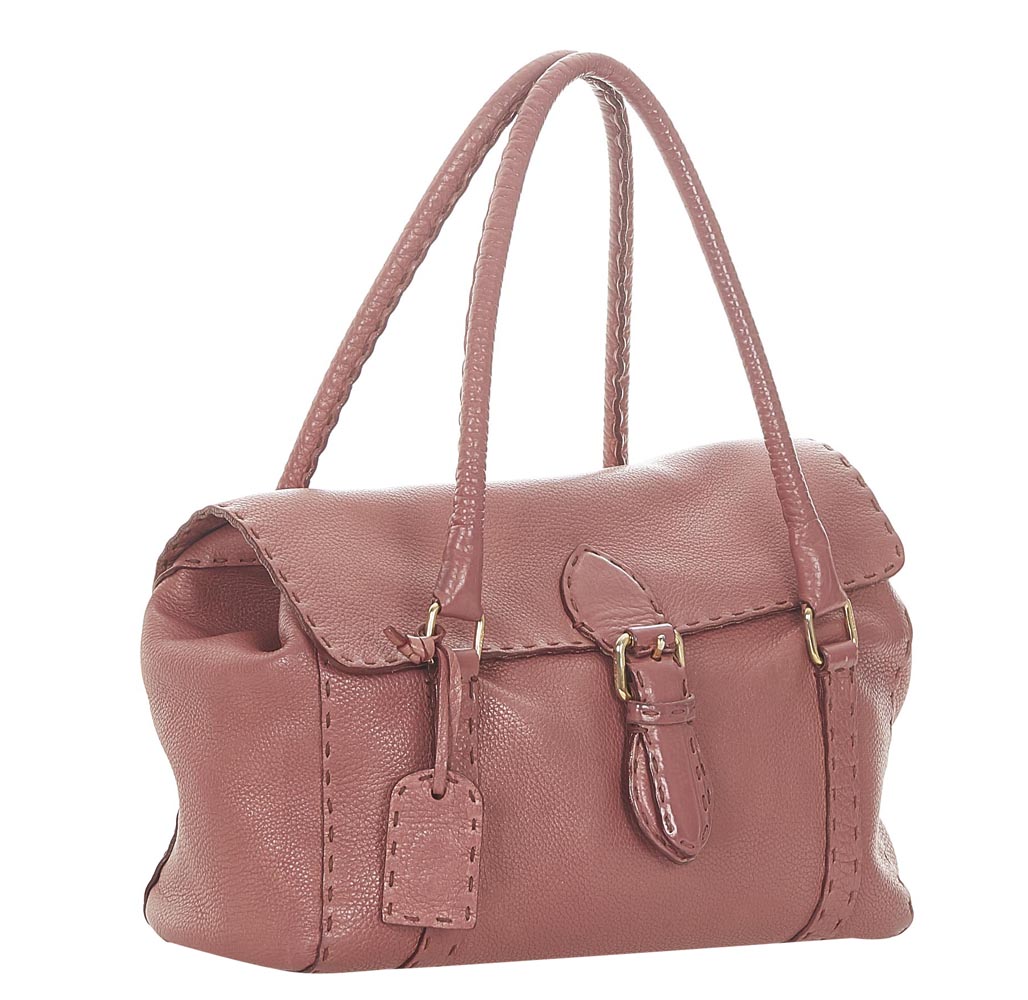 

Fendi Pink Calf Leather Selleria Linda Shoulder Bag