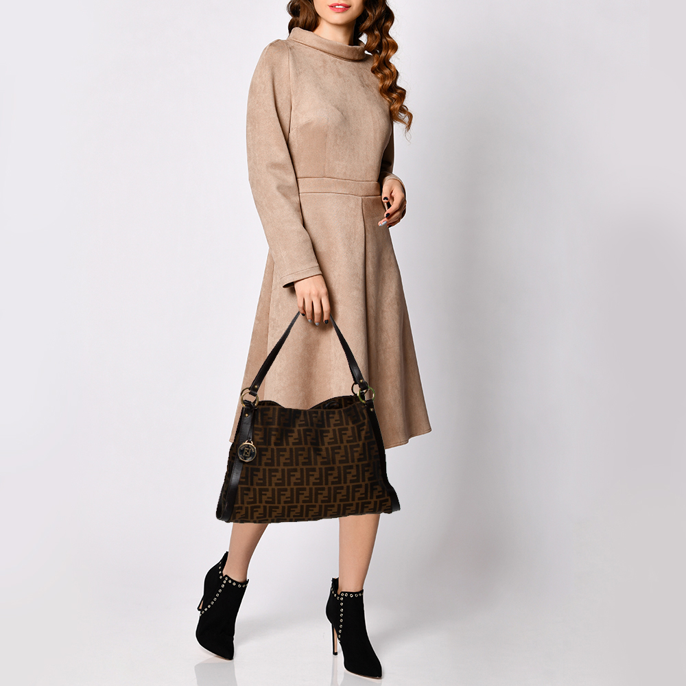 

Fendi Tobacco Zucca Canvas and Leather Chef Tote, Brown