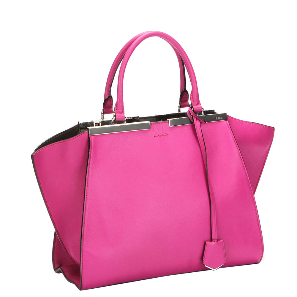 

Fendi Pink Leather 3Jours Tote Bag