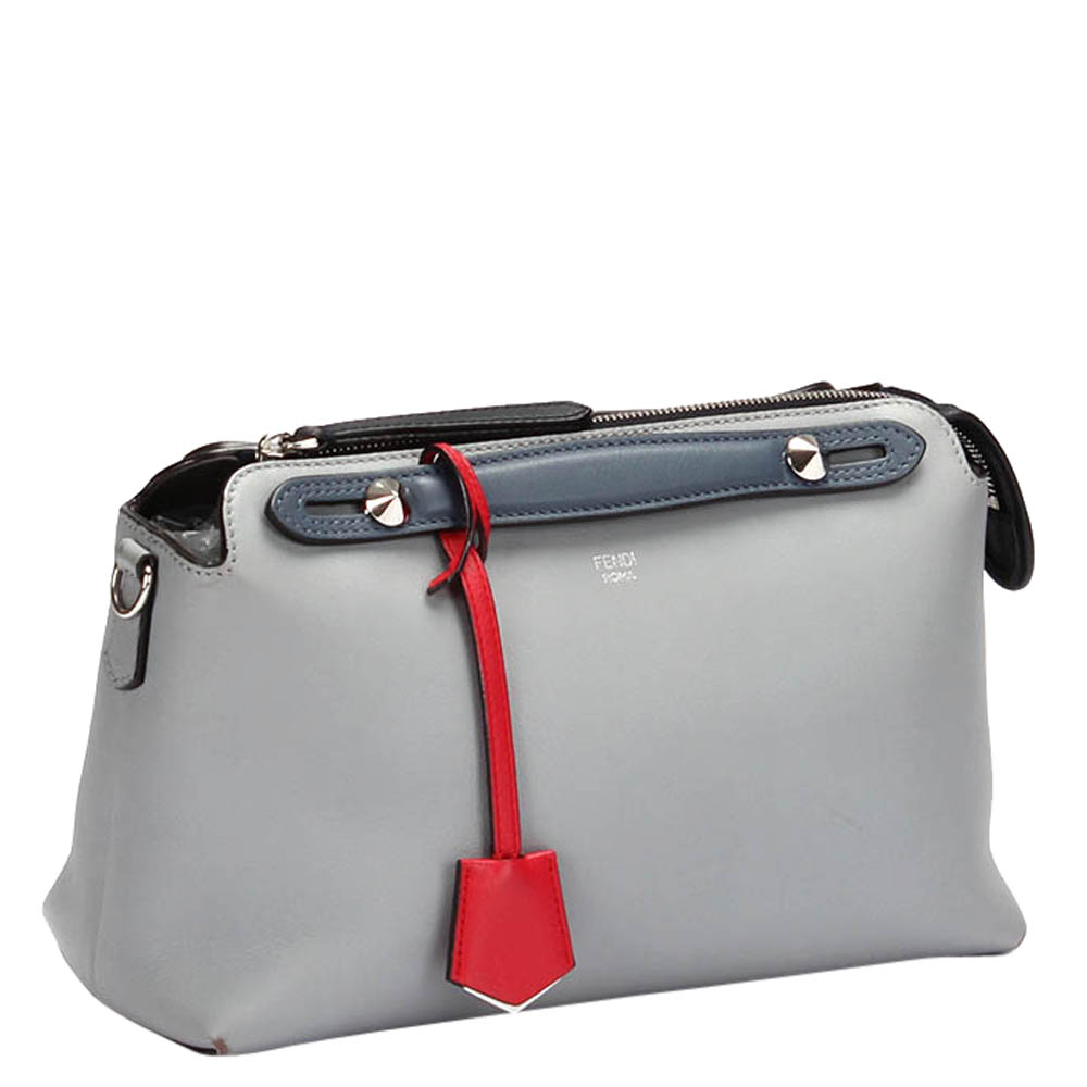 

Fendi Grey Leather Small By The Way Satchel Bag